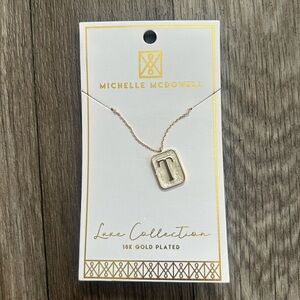 Michelle McDowell Gold Initial Necklace